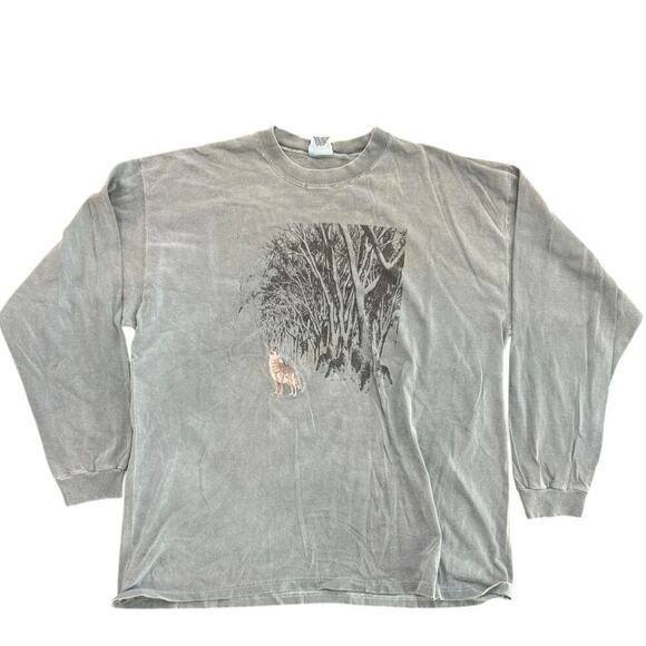 Santee Hvywt Men's Gray 100% Cotton Crew Neck Long Sleeves Sweatshirt Size XL - Picture 1 of 5